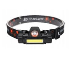 hurtnet Glava baterija 1200mah LED cob svjetiljka s magnetom