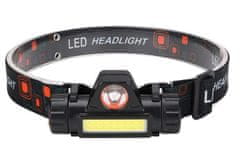 hurtnet Glava baterija 1200mah LED cob svjetiljka s magnetom