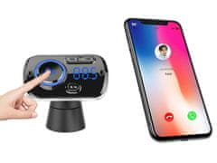Verkgroup 8V1 auto FM odašiljač SD bluetooth 2x USB 12-24V LED RGB