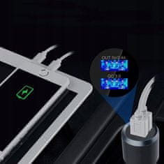 Verkgroup 8V1 auto FM odašiljač SD bluetooth 2x USB 12-24V LED RGB