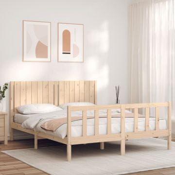 Vidaxl Okvir kreveta bez madraca 160x200 cm Masivni borov drvo