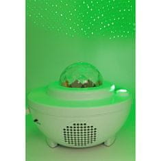 Bass Polska LED RGB Zvjezdani projektor i Bluetooth Loud USB White