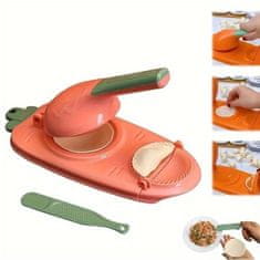 HOME & MARKER® Aparat za pripremu cmokova i raviola, kuhinjski 2-u-1 alat za oblikovanje i punjenje tijesta | DUMPLINGER