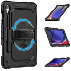 Tech-protect Solid 360 maska za Samsung Galaxy Tab S9 FE / S10 FE 10.9'', crno