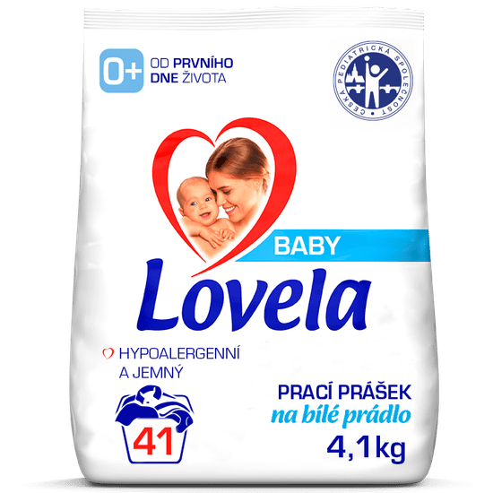 Lovela Baby prašak za rublje, 4,1 kg/41 pranje, bijelo rublje
