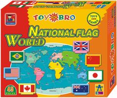 Denis zastave zemalja svijeta slagalica, 3D, 45 dijelova
