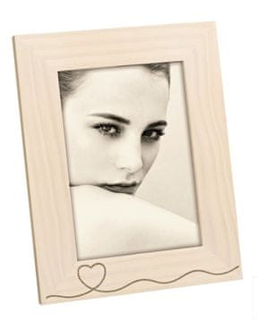 MASCAGNI A1550 HEART CHAIN Okvir Drvo 13x18 Smeđa