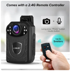 Boblov Policijska kamera KJ21 Pro s dodirnim zaslonom i daljinskim upravljanjem Bez vanjske kamere tipke