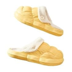 VIVVA® Tople mekane i udobne ženske papuče od memorijske pjene (žuta, 38/39) | SNUGSLIDES
