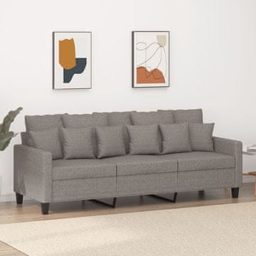 Vidaxl Trosjed, taupe, 180 cm, presvučen tkaninom