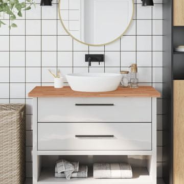 Vidaxl Kupaonska radna ploča 100x60x2,5 cm Masivno bukovo drvo