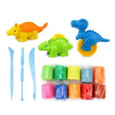 Aga4Kids Plastelin set + pribor Dinosauri