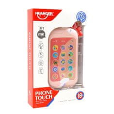 Aga4Kids Dječji telefon Pijetao Ružičasti