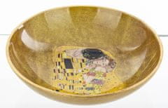 Metalna zdjela s dekorom Gustava Klimta Poljubac 