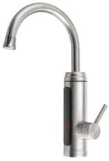 AQUALINE Električna slavina s protočnim grijačem vode, 230V, 3kW, inox, AQUALINE