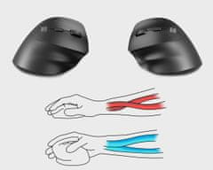 Natec Crake 2 vertikalni bežični miš, 2400DPI, Bluetooth, za dešnjake (MOUSE-NAT-CRAKE2-R)