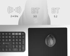 Natec Crake 2 vertikalni bežični miš, 2400DPI, Bluetooth, za dešnjake (MOUSE-NAT-CRAKE2-R)
