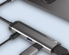 Natec Fowler Slim USB hub, 2x USB, USB-C, HDMI (USB-HUB-NAT-FOWLER-SLIM)