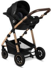 Lionelo Amber 3u1 kombinirana kolica, crna (Black Onyx)