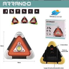 Arrango Višenamjenski solarni LED reflektor 15W (70W) trokutasti