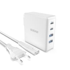 DUDAO A100EU GaN punjač 2x USB-C / 2x USB 100W, bijela