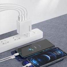 DUDAO A5H punjač 3x USB / USB-C 20W PD QC, bijela