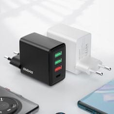 DUDAO A5H punjač 3x USB / USB-C 20W PD QC, crno