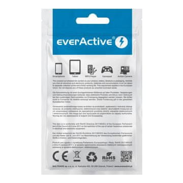 everActive everActive USB-C kabel, 1m, crni, pleteni, 3A