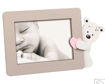 MASCAGNI A1647 LOVELY BEAR PINK dječji okvir MDF 13x18 ružičasta