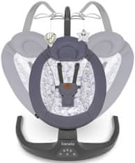 Lionelo dječja ljuljačka Ralf, siva/bijela