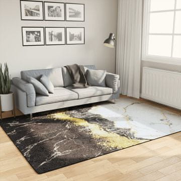 Vidaxl Perivi tepih, šareni, 160 x 230 cm, protuklizni