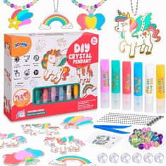 Netscroll Komplet dječje dekice u obliku repa sirene koja svijetli u mraku i seta za izradu privjesaka, MermaidArtCraft