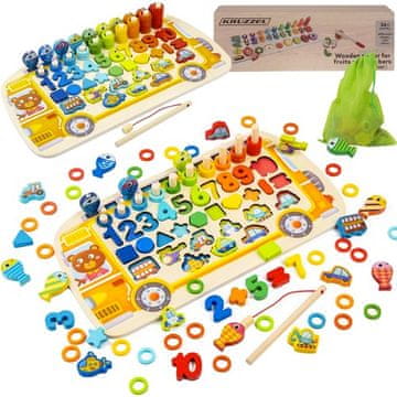 slomart KRUZZEL drvena slagalica "Sorter 6u1"