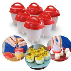 HOME & MARKER® Silikonske čašice za kuhanje jaja, set 6 kom za meka i tvrda jaja | BOILCUP