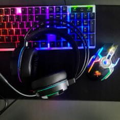 Malatec Pro LED RGB slušalice za igru 5.1 s USB AUX + adapter mikrofon