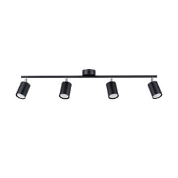 Sollux LEMMI 4L crna stropna lampa