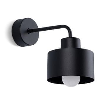 Sollux SAVAR 1 crna zidna lampa