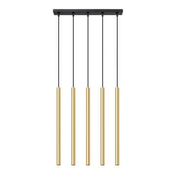 Sollux PASTELO 5L viseća lampa, zlatni sjaj