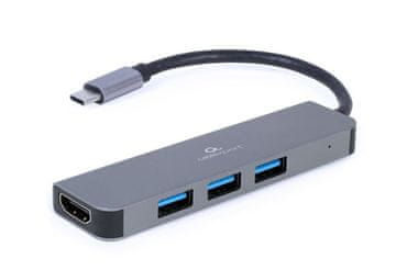 Gembird Gembird multi adapter usb type-c 2 u 1 (hub usb + hdmi)