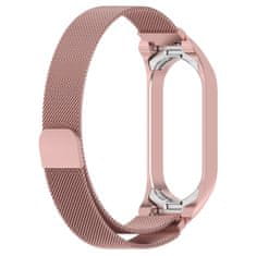 BStrap Milanese remen za Xiaomi Mi Band 7, rose gold