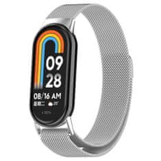 BStrap Milanese remen za Xiaomi Mi Band 8, silver