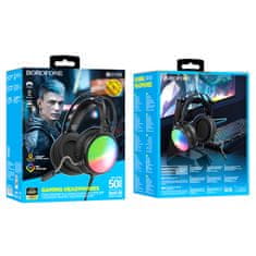 Borofone BO108 gaming slušalice USB / 3.5mm jack, crno