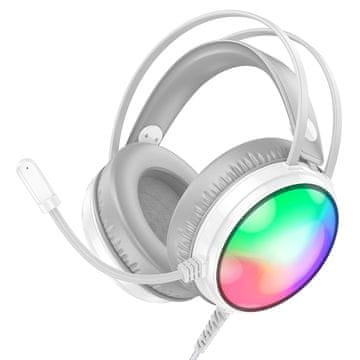 Borofone BO108 gaming slušalice USB / 3.5mm jack, bijela