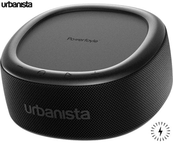 Urbanista Malibu prijenosni solarni zvučnik, Bluetooth, TWS, baterija, IP67, crna (Midnight Black)