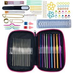 HOME & MARKER® Profesionalni set za pletenje i heklanje, igle i kukice s priborom za ručni rad | KNITPRO