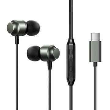 Joyroom JR-EC06 slušalice USB-C, siva