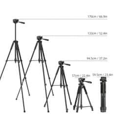 MG D700 stativ za kameru i fotoaparat 57-170 cm, crni