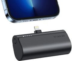 VEGER PlugON Lightning prijenosna baterija, 5000 mAh, crna (W0556P)