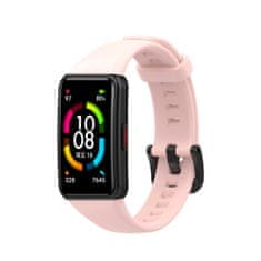 BStrap Silicone remen za Honor Band 6 / Huawei Band 6, sand pink