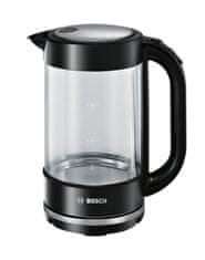 BOS Bosch TWK70B03 električni kuhalo za vodu 1.7 L 2400 W, crno/prozirno
